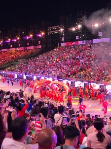 At the Chingay Parade 2019
